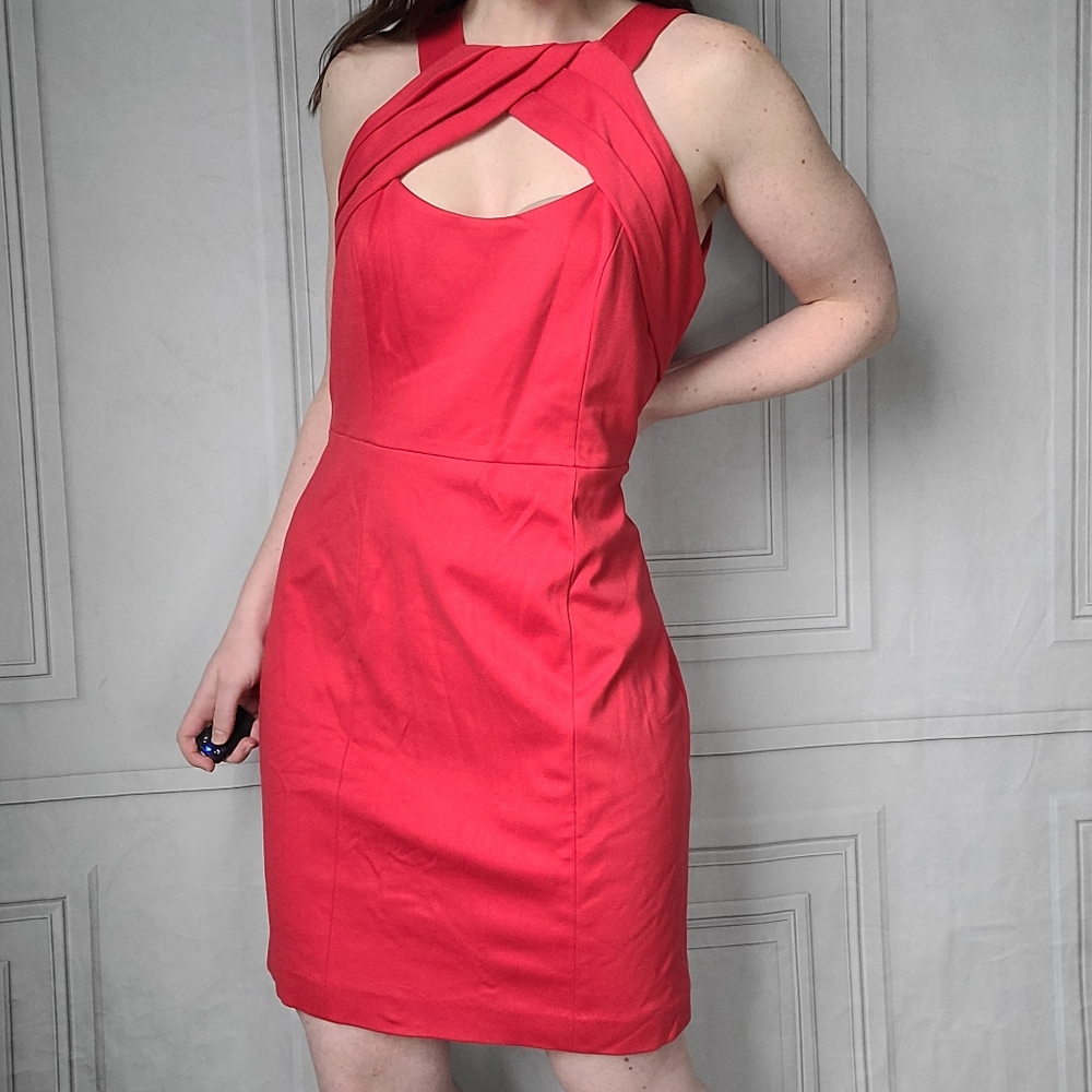 Cynthia Steffe Sophia Red Cut Out Dress